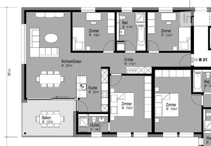 Moderne 4.5-Zimmer-Wohnung – Foto 14 von 14