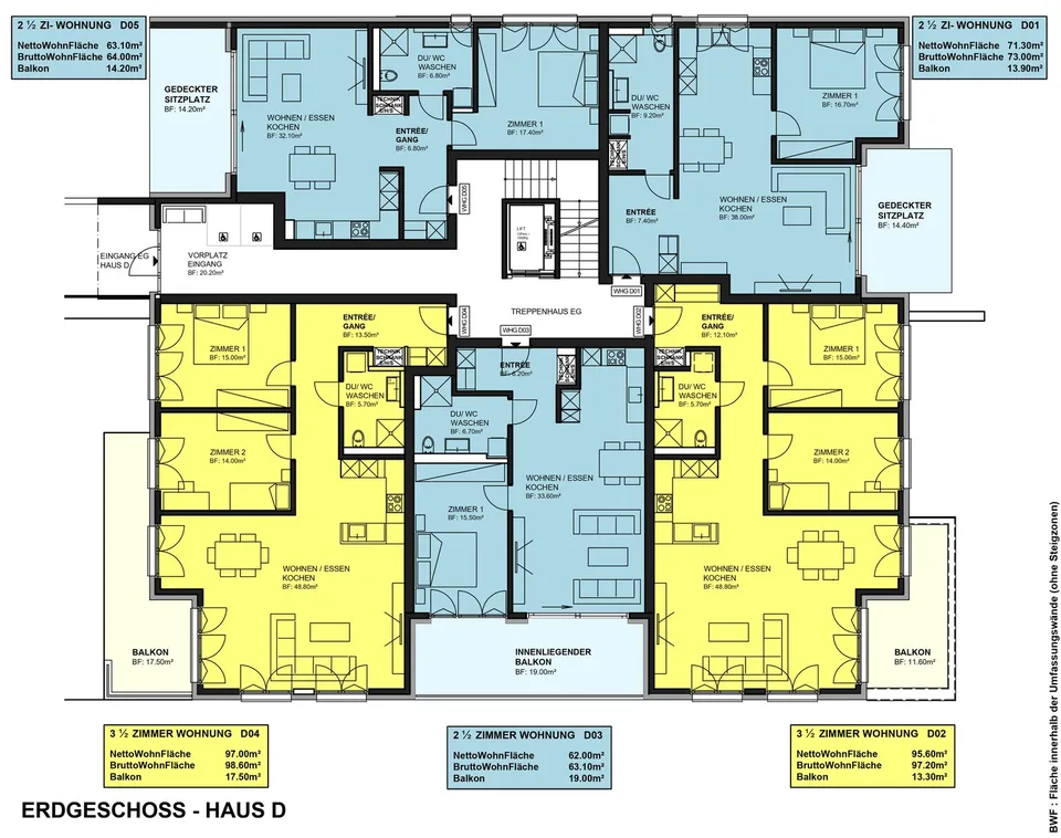 sehr attraktive und grosse, helle 3,5-Zimmerwohnung D02