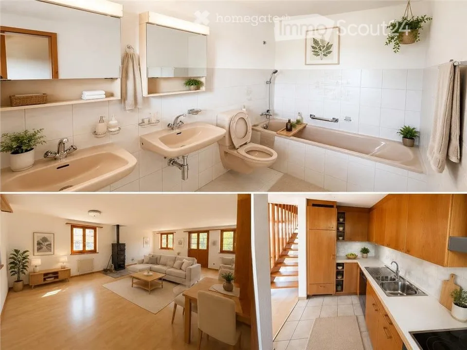Appartement maisonnette avec parking souterrain et deux balcons