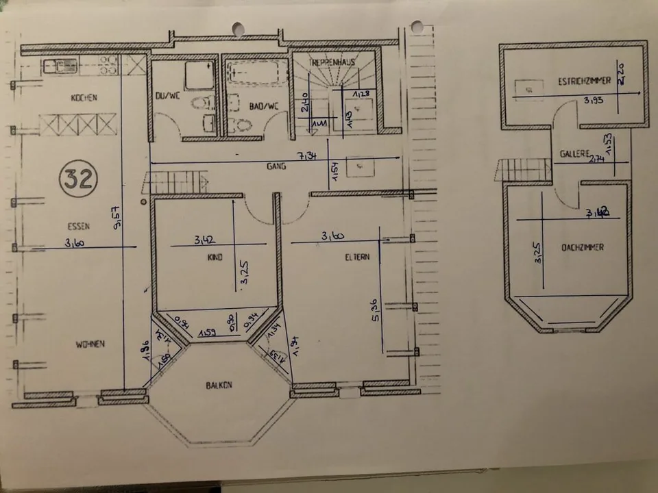 Superbe appartement en attique avec galerie et balcon dans un emplacement privilégié