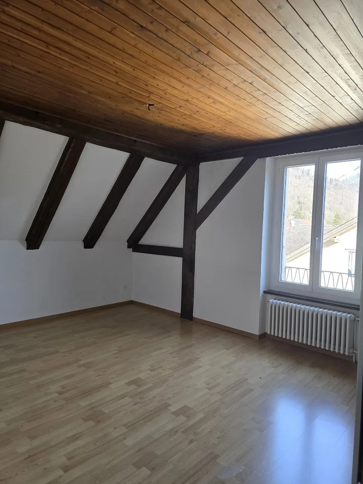 Duplex attic with character!