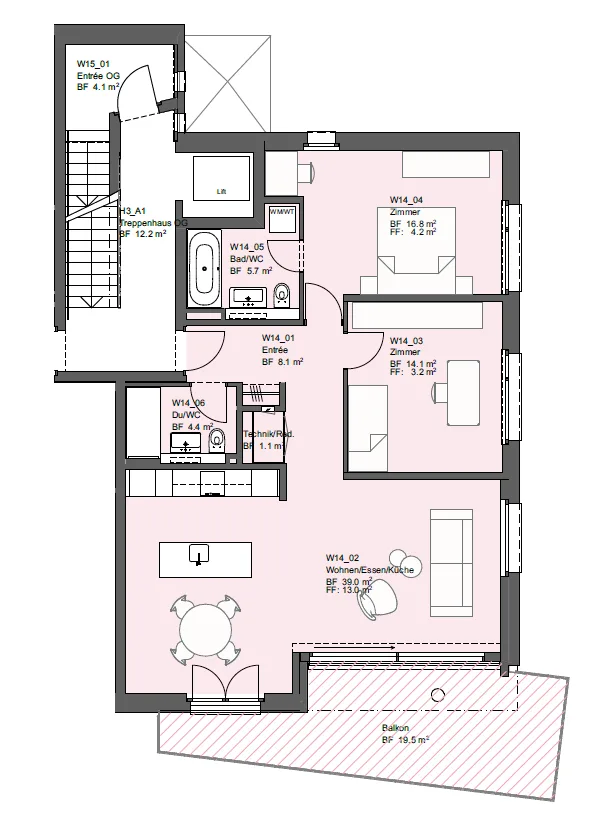 Newly built: 3.5 room cooperative apartment in green Bubendorf!