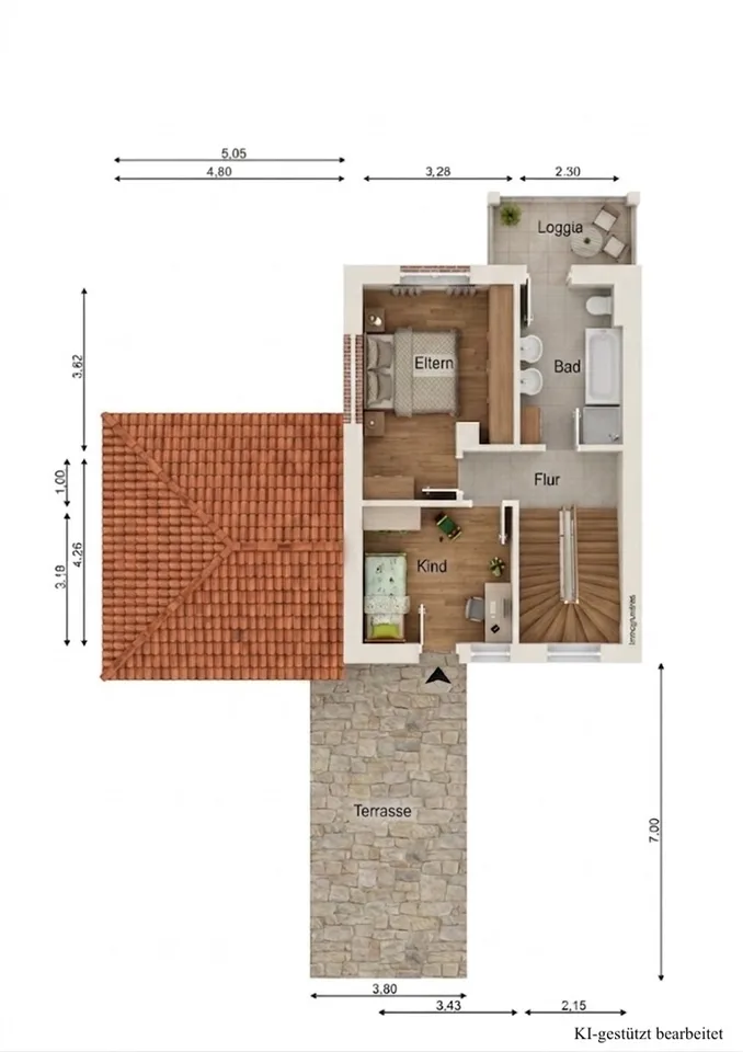IMMORath.de - Bella casa a schiera con vista fantastica nell'angolo dei tre paesi – foto 10 di 12