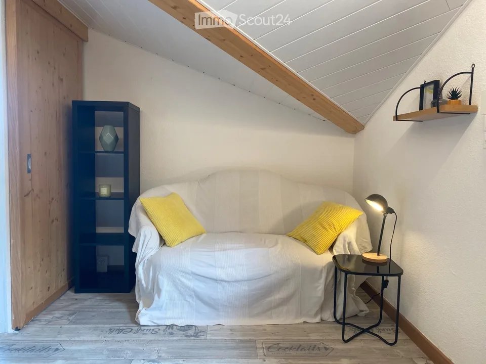 Small furnished chalet with large terrace + large garage