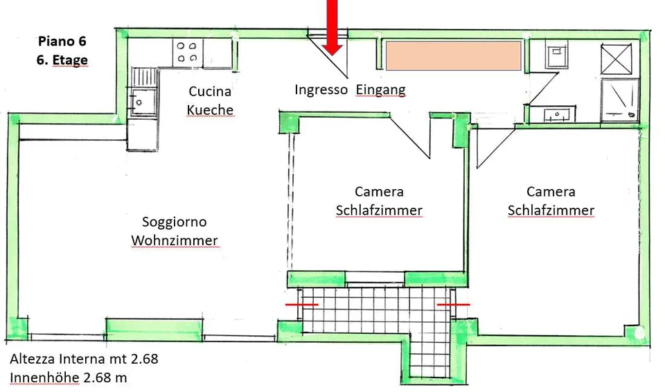 Lugano Cassarate: 3.5 Zimmer renoviert in der Lungolago-Zone – Foto 20 von 20