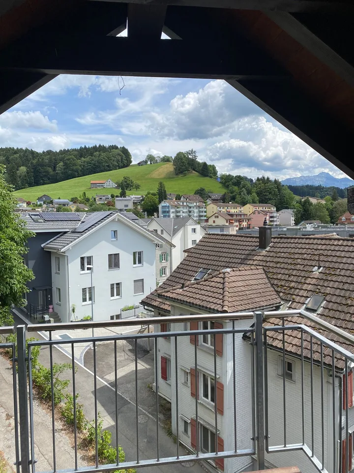 Helle 4.5-Zimmer-Wohnung mit Balkon und schöner Aussicht! – Foto 15 von 15