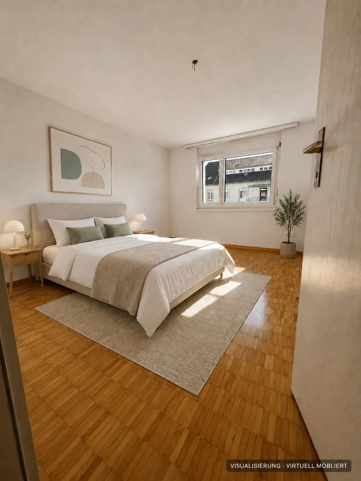 Appartement pour personnes âgées - Appartement de 3,5 pièces lumineux avec balcon orienté sud-ouest dans le centre du village près du marché Menzo