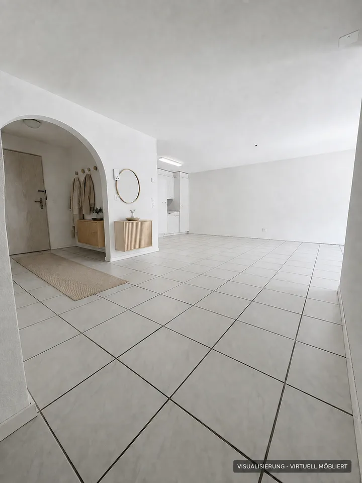Appartement pour personnes âgées - Appartement de 3,5 pièces lumineux avec balcon orienté sud-ouest dans le centre du village près du marché Menzo