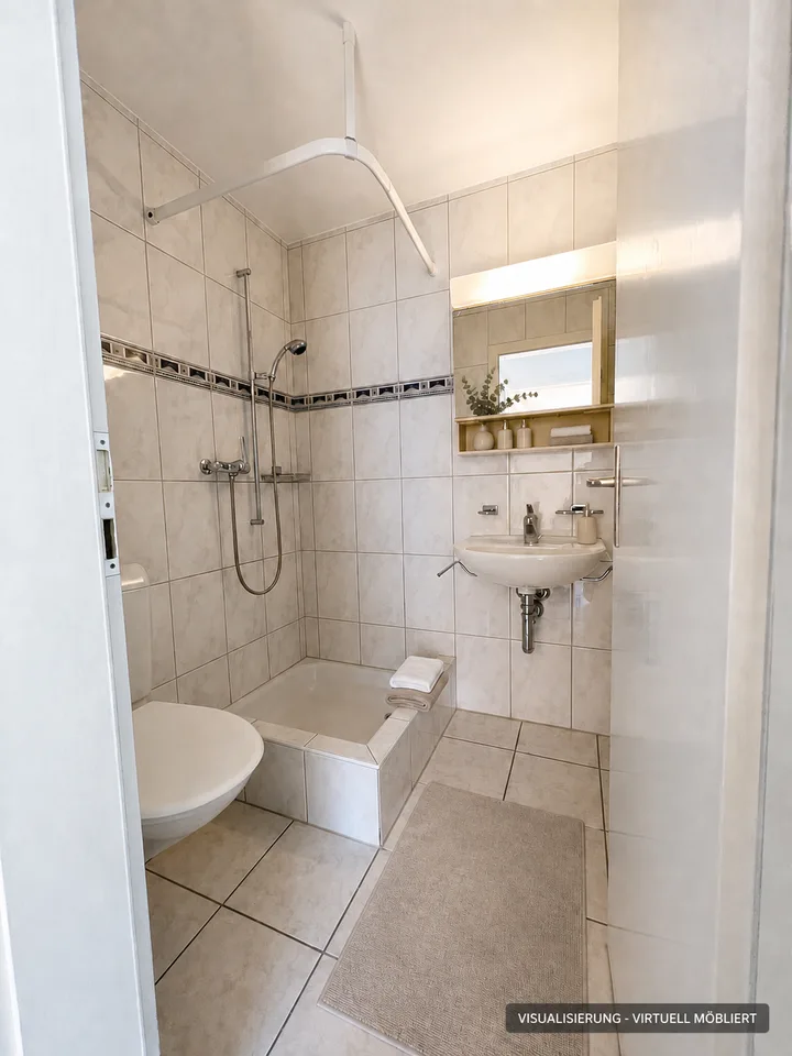 Appartement pour personnes âgées - Appartement de 3,5 pièces lumineux avec balcon orienté sud-ouest dans le centre du village près du marché Menzo