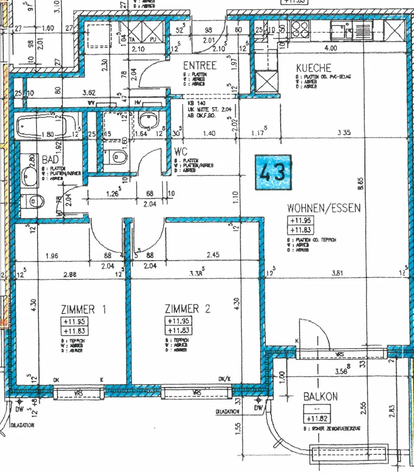 Appartement pour personnes âgées - Appartement de 3,5 pièces lumineux avec balcon orienté sud-ouest dans le centre du village près du marché Menzo