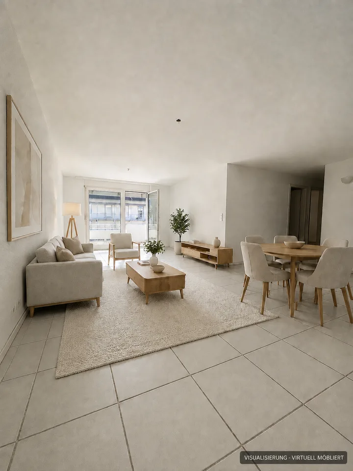 Appartement pour personnes âgées - Appartement de 3,5 pièces lumineux avec balcon orienté sud-ouest dans le centre du village près du marché Menzo