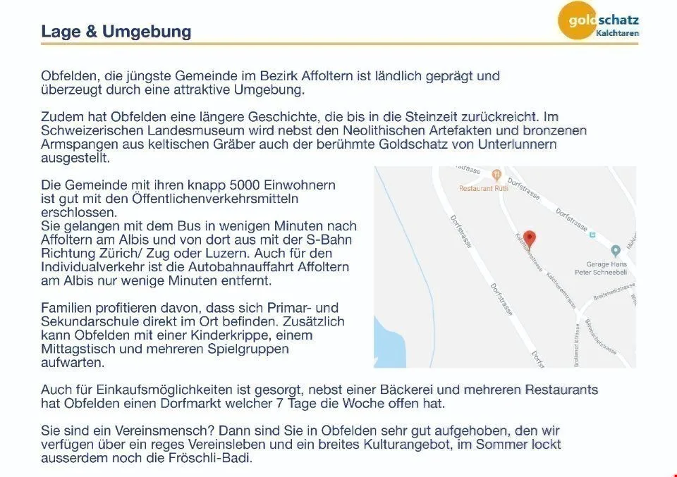 3.5 Zimmerwohnung mit 120 m2 Balkon Richtung Süden