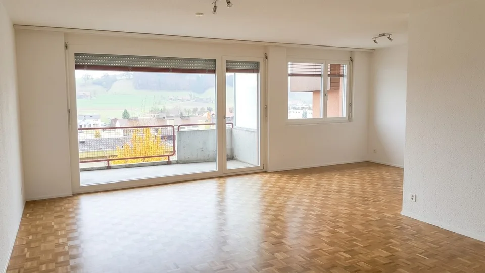Bright 3-room apartment with balcony and green view