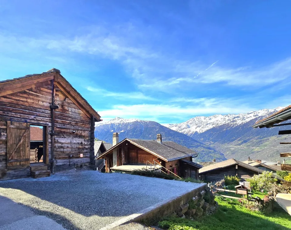 Prächtige renovierte Scheune in Mase mit Terrassen, Aussicht und Parkplatz (Val d'Hérens) – Foto 7 von 22