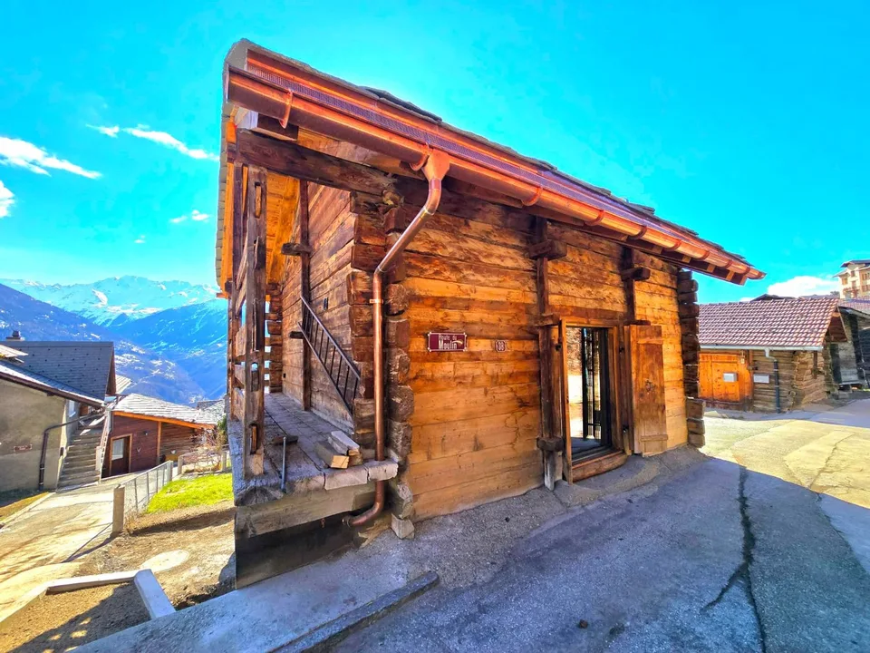 Prächtige renovierte Scheune in Mase mit Terrassen, Aussicht und Parkplatz (Val d'Hérens) – Foto 19 von 22