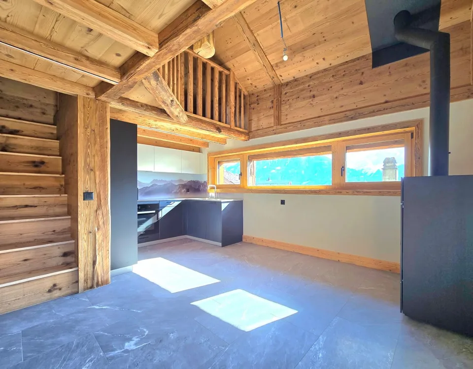 Prächtige renovierte Scheune in Mase mit Terrassen, Aussicht und Parkplatz (Val d'Hérens) – Foto 6 von 22