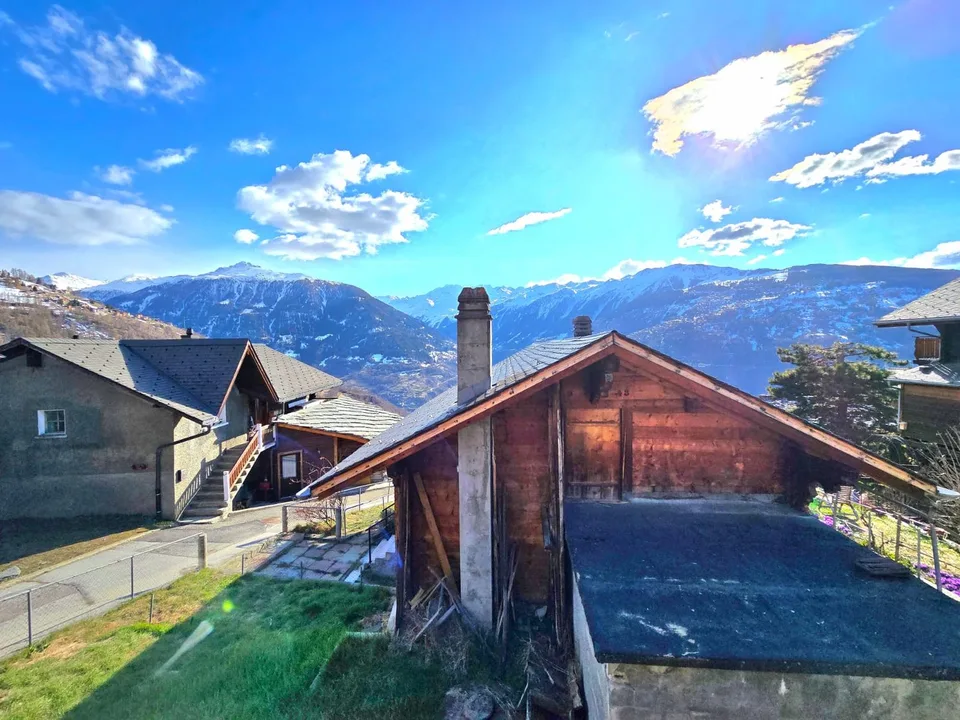 Prächtige renovierte Scheune in Mase mit Terrassen, Aussicht und Parkplatz (Val d'Hérens) – Foto 8 von 22