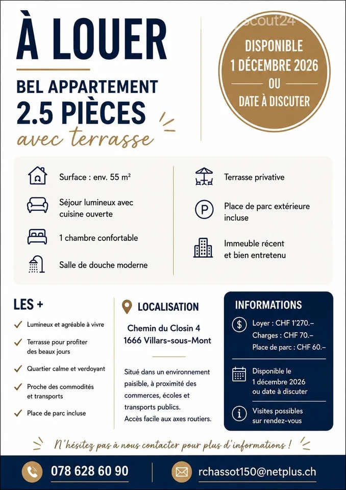 Schönes Apartment im Erdgeschoss