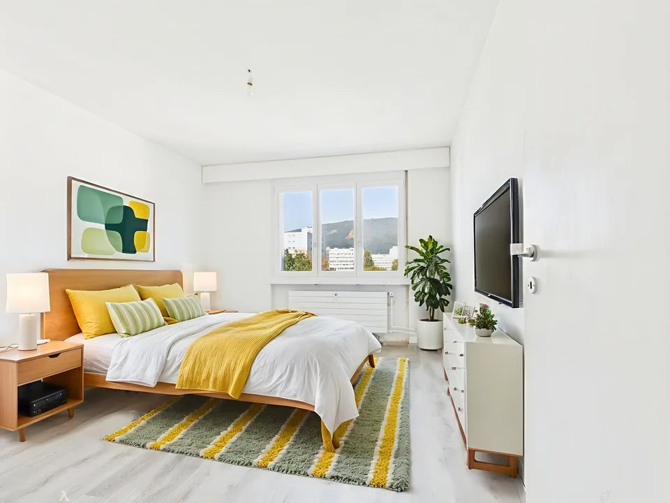 Appartement 3 pièces rénové avec vue panoramique à Biel – Foto 3 von 18