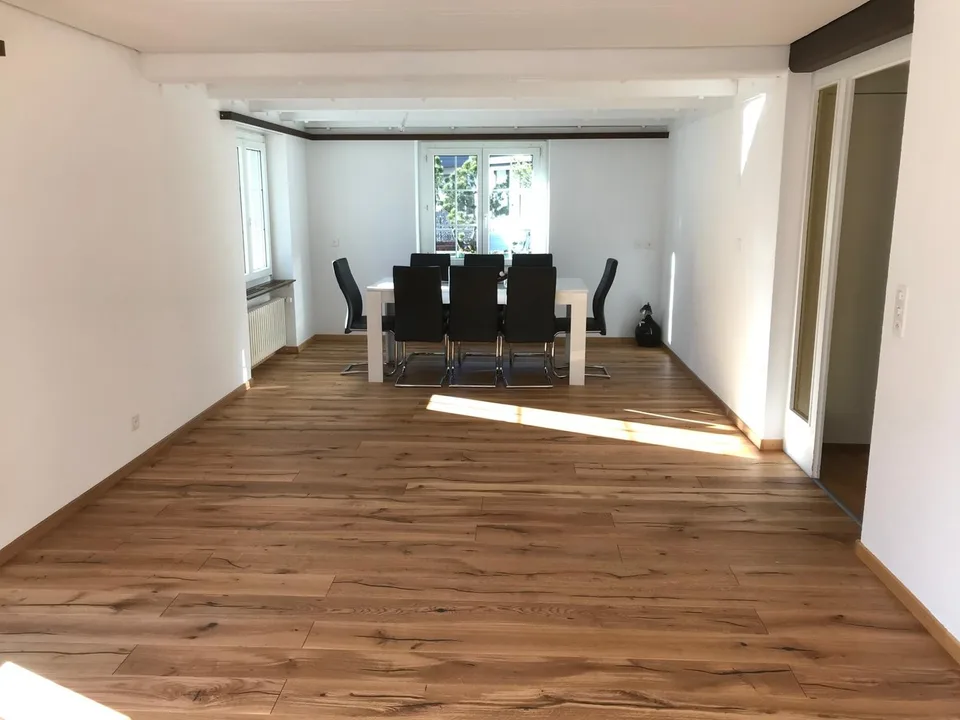 Spacious 4.5-room apartment with mountain view and sun terrace - central and close to nature in Sevelen