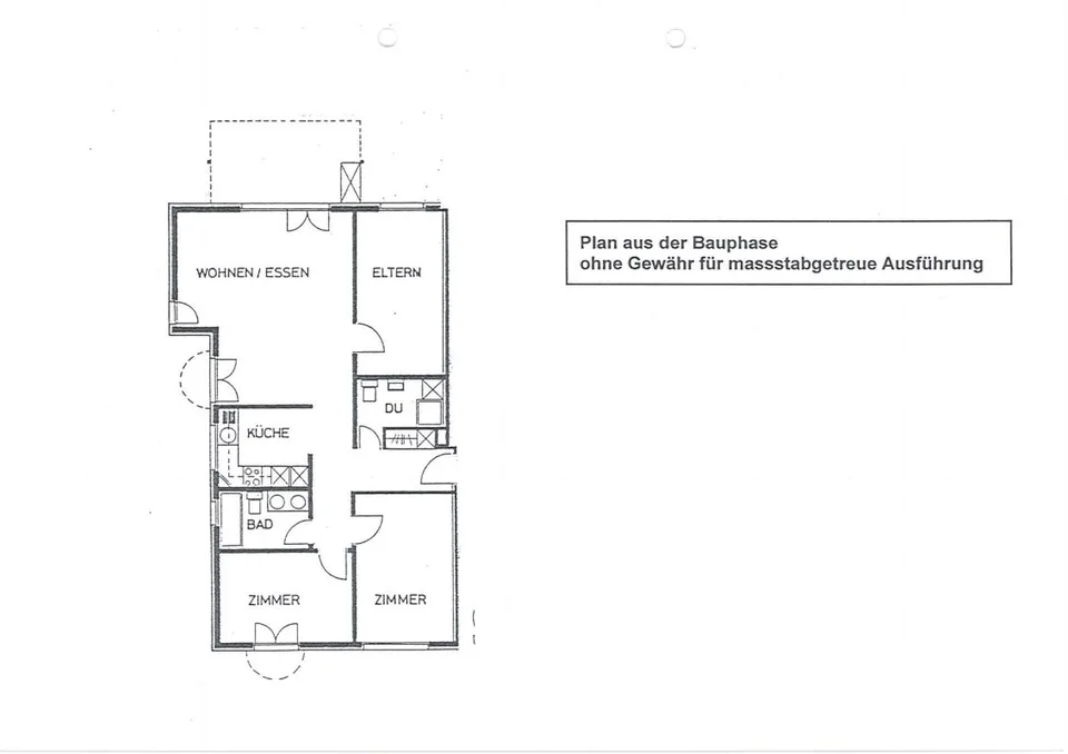 Appartement 4 pièces et demi au rez-de-chaussée