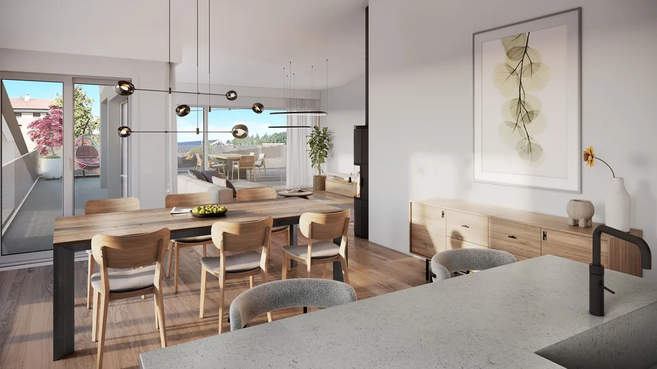 Attico d'eccezione nuovo di 3,5 locali | Volumi spettacolari e vista libera a Saignelégier – foto 2 di 11