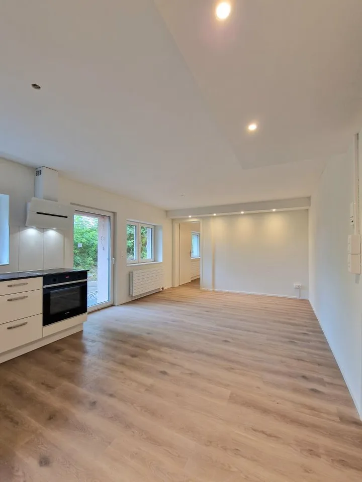 First rental - Modern apartment with garden seating