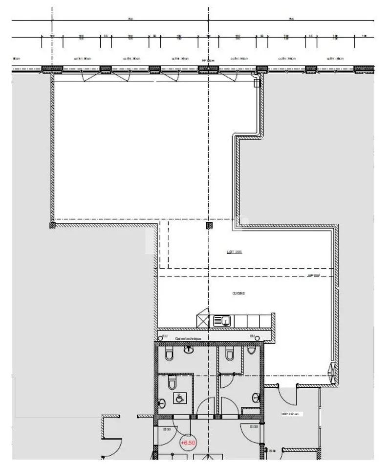 Zentrum Les Tuillières - Helle Fläche von ca. 122m2, modulierbar im 2. Stock eines Gewerbegebäudes – Foto 7 von 7