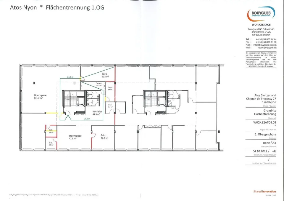 Précossy - Etage komplett von ca. 838m2 im 1. Stock, unterteilt in mehrere Büros – Foto 11 von 11