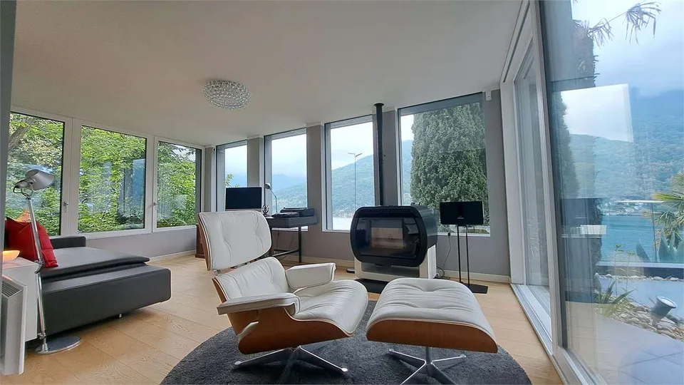 Villa moderna con vista lago a Vico Morcote