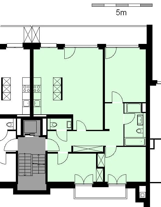 Grosszügige Wohnung im Grünen