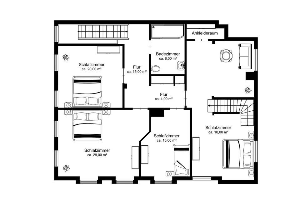 Grosszügiges Wohnerlebnis hinter historischen Mauern – Foto 11 von 12