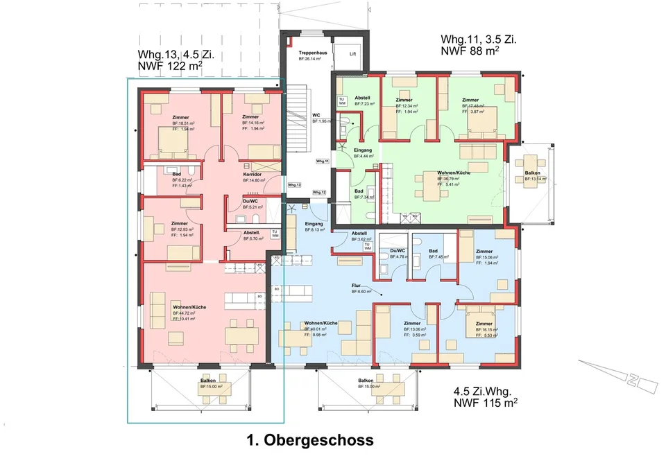 First-time rental - Exclusive 4.5-room new apartments in beautiful Tuggen SZ