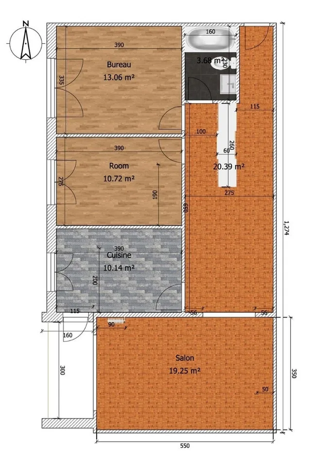 CITÉ 13, Appartement de 3.5 pièces