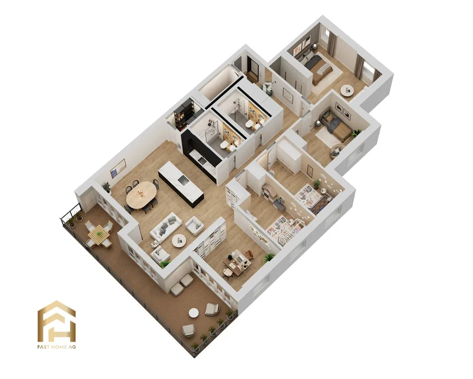Grosszügige 5.5 Zimmerwohnung im Obergeschoss - MFH Imbach – Foto 4 von 13