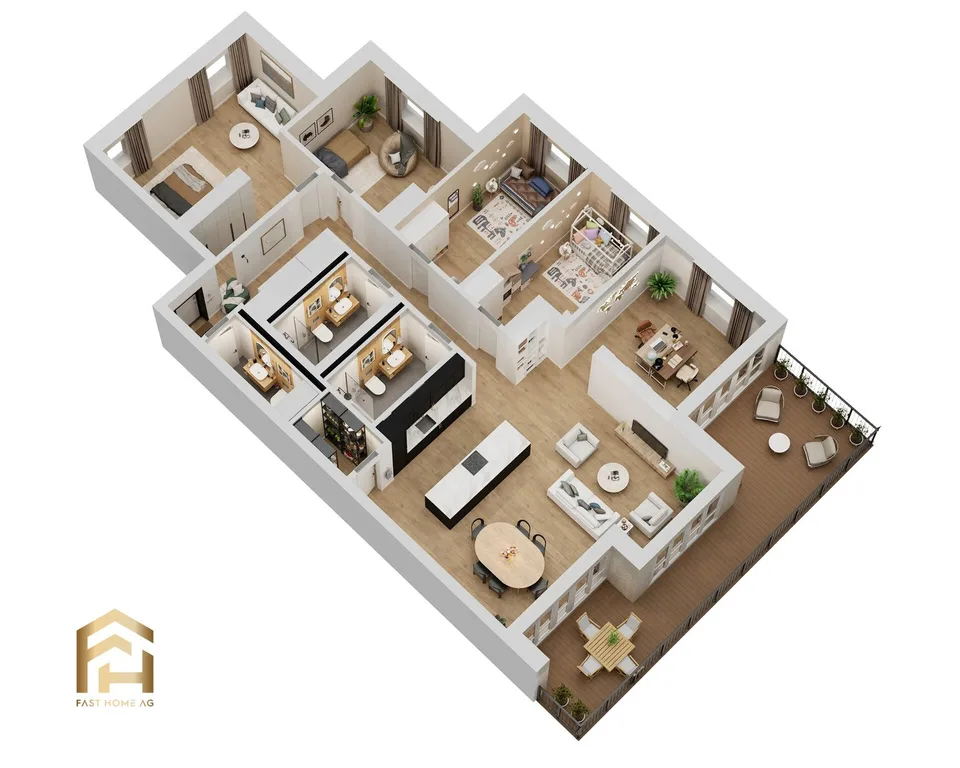 Grosszügige 5.5 Zimmerwohnung im Obergeschoss - MFH Imbach – Foto 5 von 13
