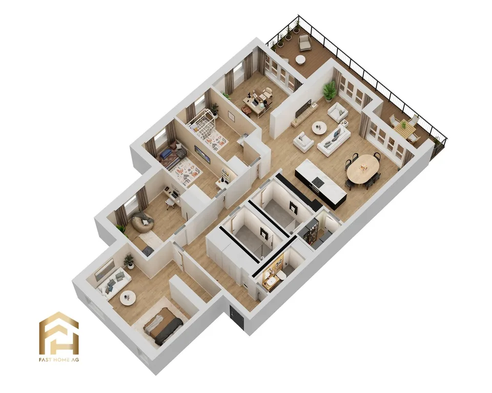Grosszügige 5.5 Zimmerwohnung im Obergeschoss - MFH Imbach – Foto 6 von 13