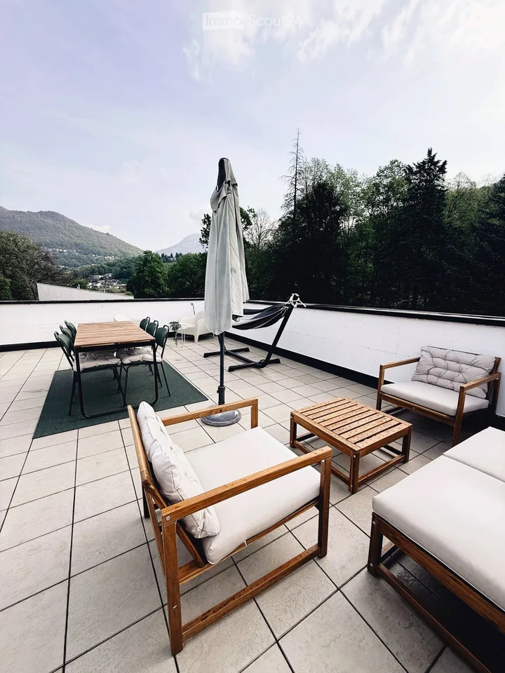 Zweizimmerwohnung mit Dachterrasse in Origlio zu vermieten