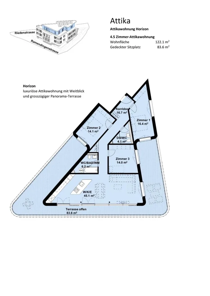 Construction started! New building project Triangulum Gommiswald attic apartment – photo 4 of 4