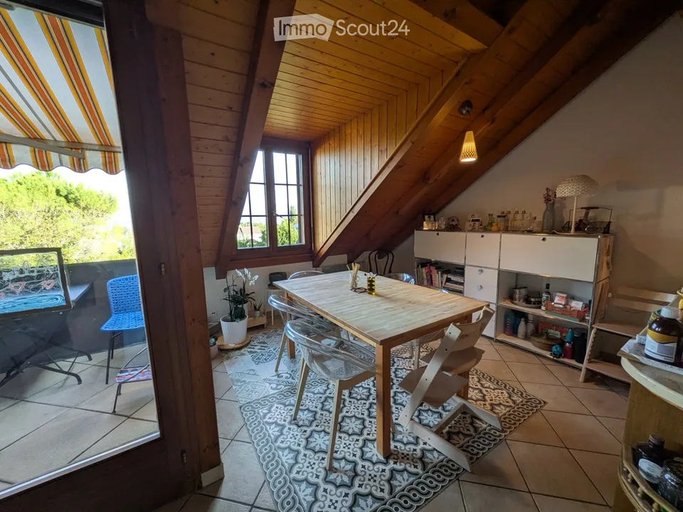 Large bright apartment, with view and fireplace!