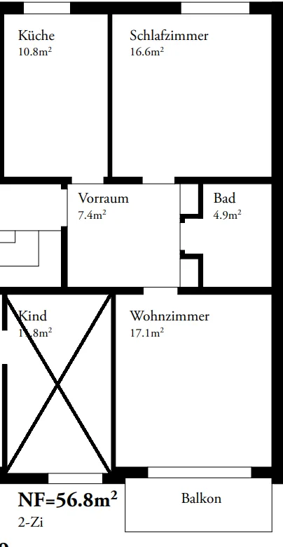 Schöne 3-Zimmer-Wohnung mit Balkon an ruhiger Lage