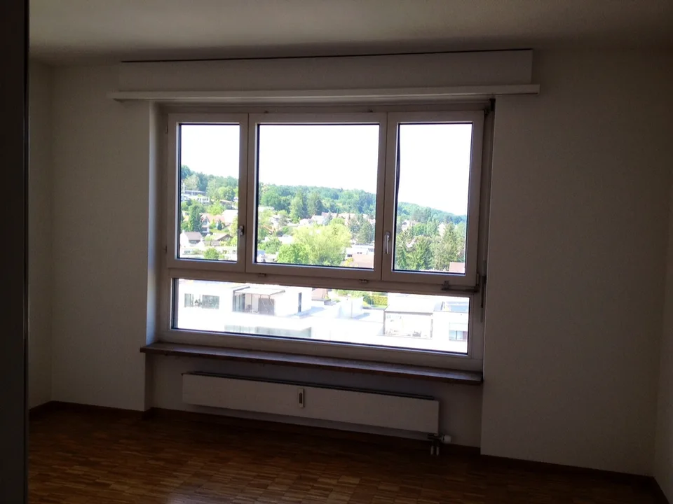 Geniessen Sie die Aussicht im 7. OG, mit grossem Balkon