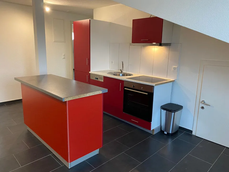 Appartement moderne 3 pièces en mansarde dans un quartier calme de Matzingen