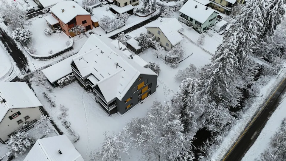 Modern 1-bedroom apartment with garden seating in Hölstein