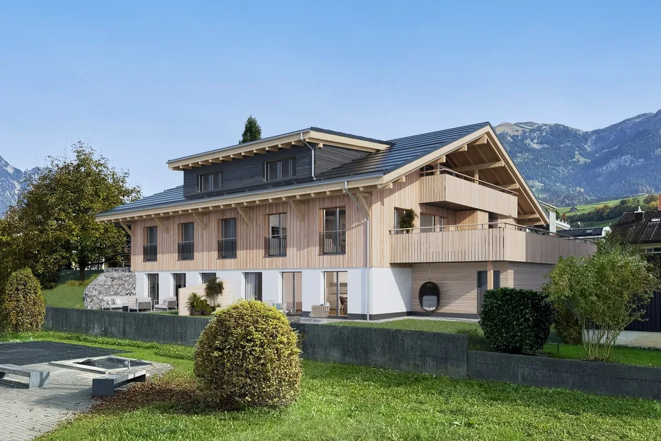 Primo affitto: 3,5 locali con 50,8 m² di giardino privato – Nuovo edificio a Kerns