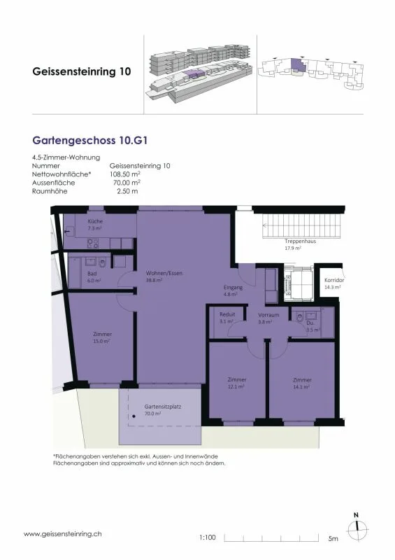 Appartements-jardins de 4,5 pièces dans la Neustadt – photo 5 sur 8