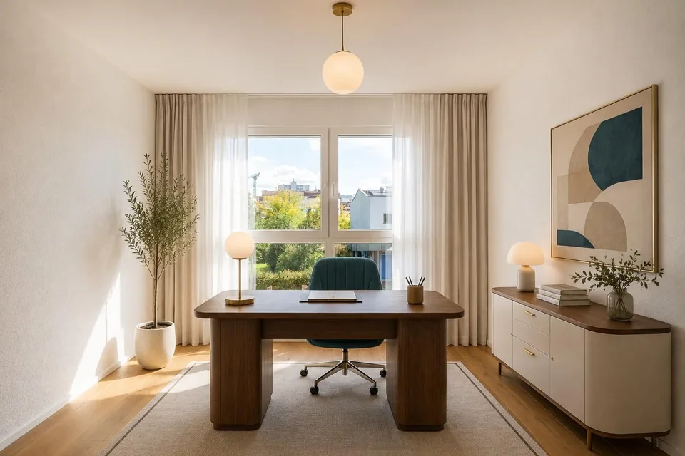 Moderne und gepflegte 4.5-Zi. Wohnung mit grossem Balkon – Foto 5 von 10