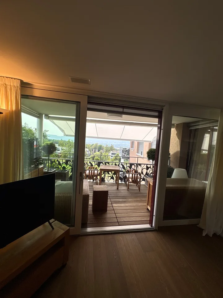 Möblierte 2.5-Zimmer-Wohnung mit Aussicht auf Zürichsee im Kreis 7 – Foto 7 von 21