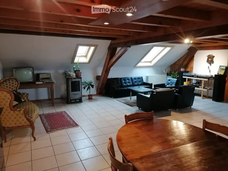 Room 12m2 shared mansard roof beautiful view isolated farm countryside