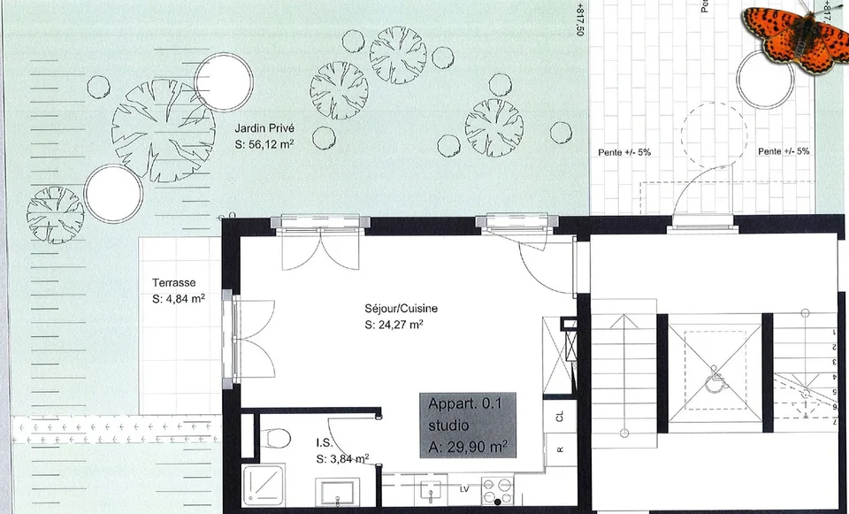 Studio à Châtel-St-Denis - avec un grand jardin !